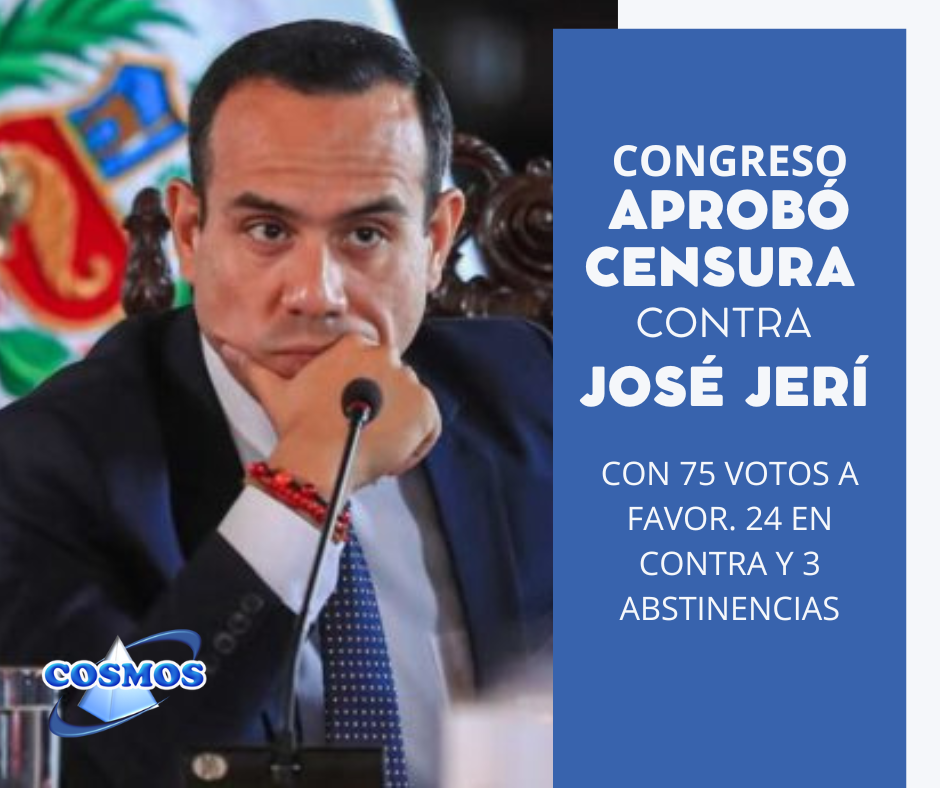 Congreso censura a José Jerí: Representación nacional votó por su salida inmediata