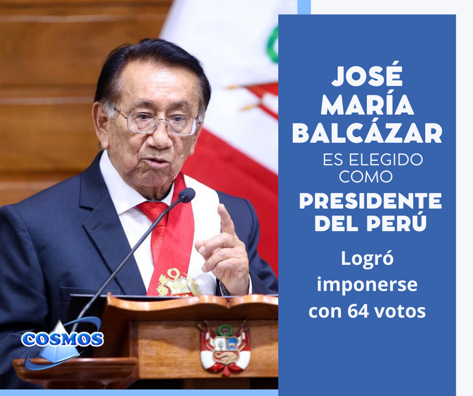 José María Balcázar es elegido como octavo presidente interino del Perú